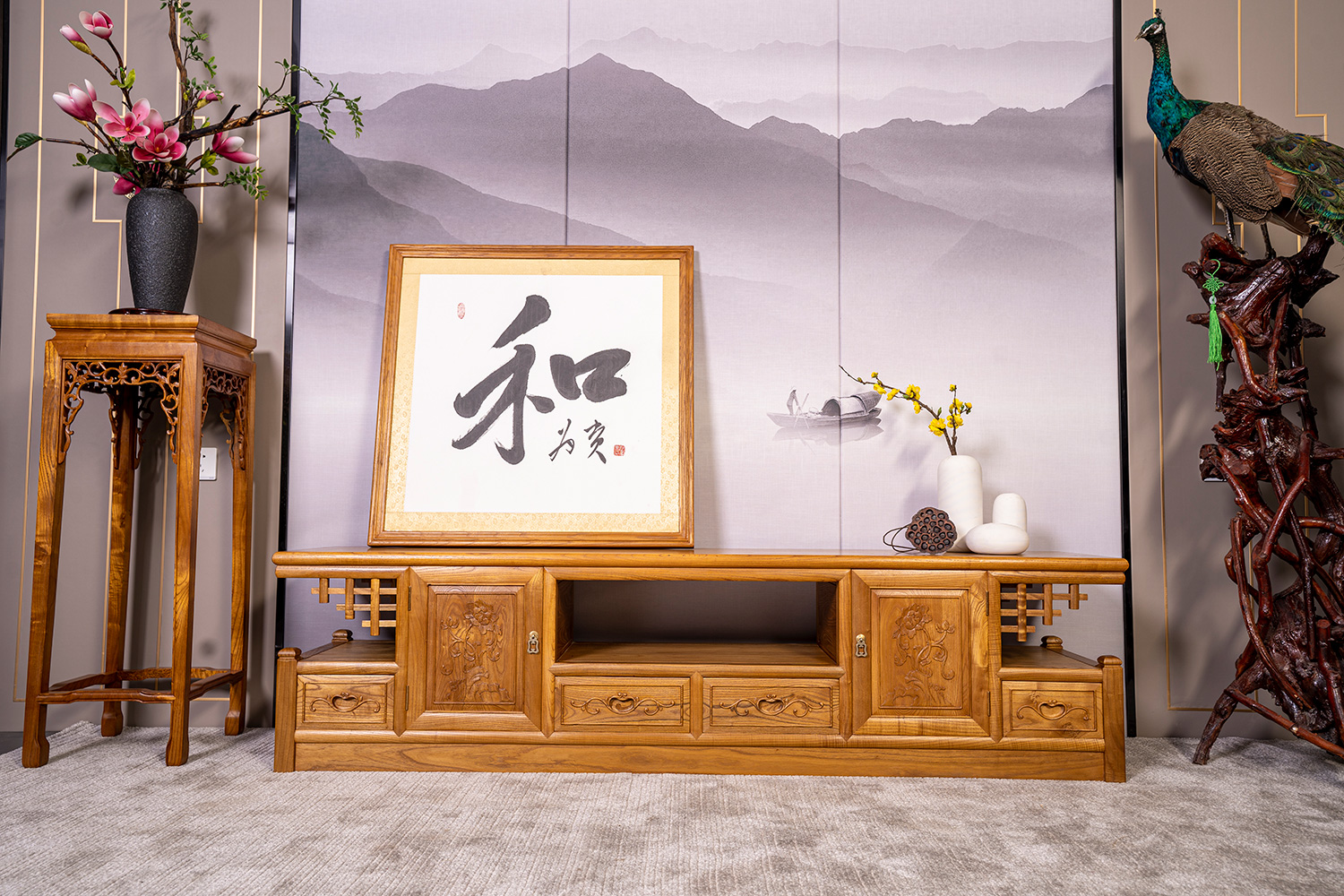 新中式电视柜